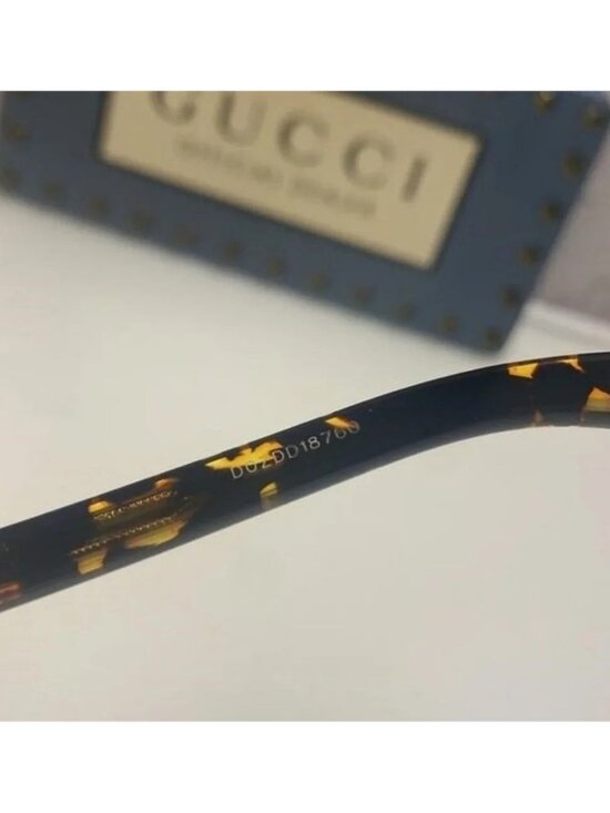 New Gucci Green Square Men\'s Sunglasses  GG1039S 002 as seen on Rihanna main image 5